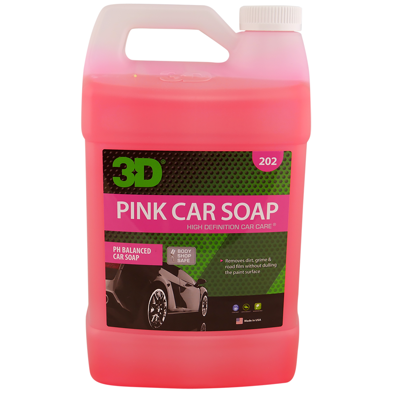 3D Pink Car Soap - 16oz, 1 GAL