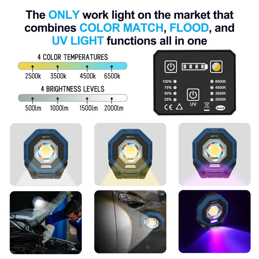 NextLED - Multi-Function Color Matching/Flood UV Light