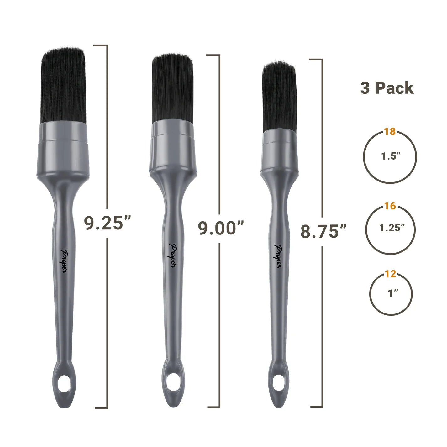 Proper Detailing Interior Detailing Brushes