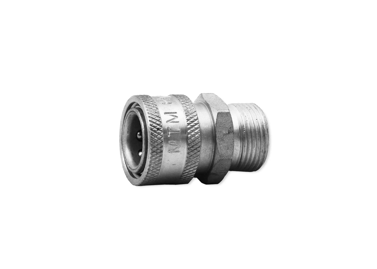 MTM HYDRO M22 14MM X 3/8TH Stainless QC Coupler 24.5021