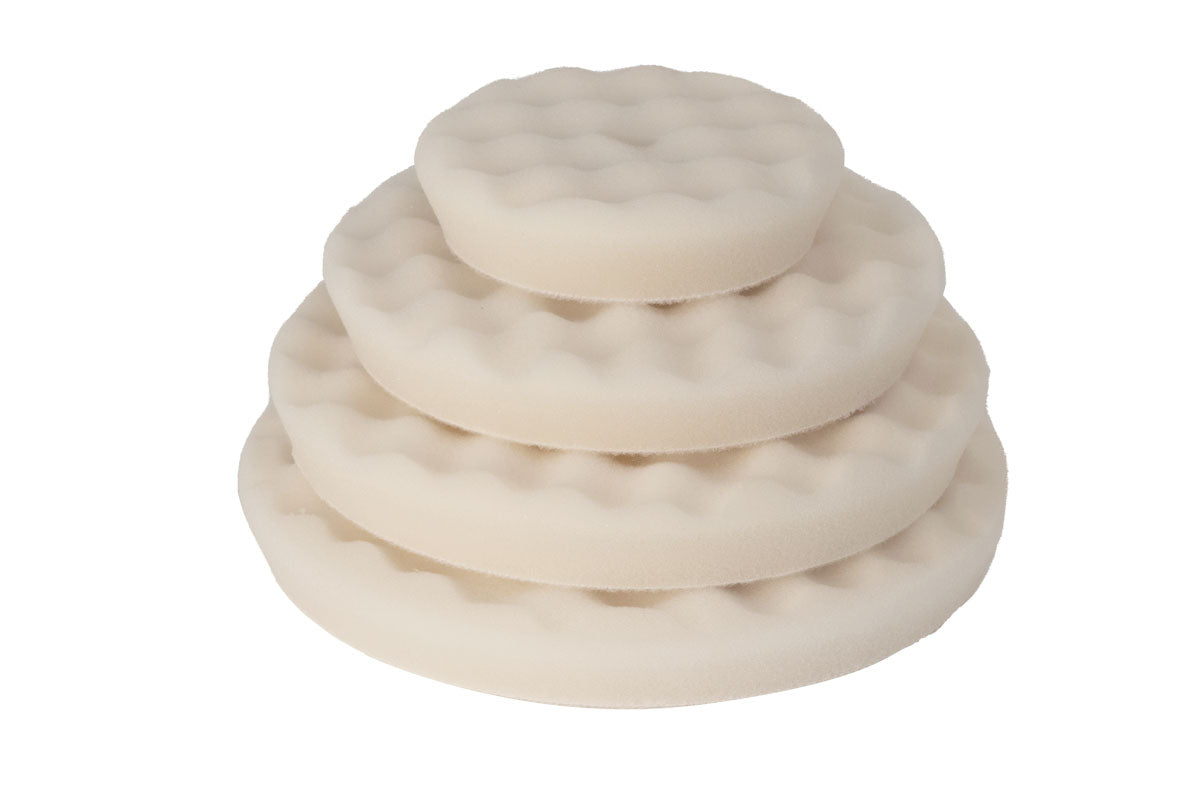 RUPES WAFFLE PADS ULTRA-FINE (WHITE) 3", 5", 6", 6.5"