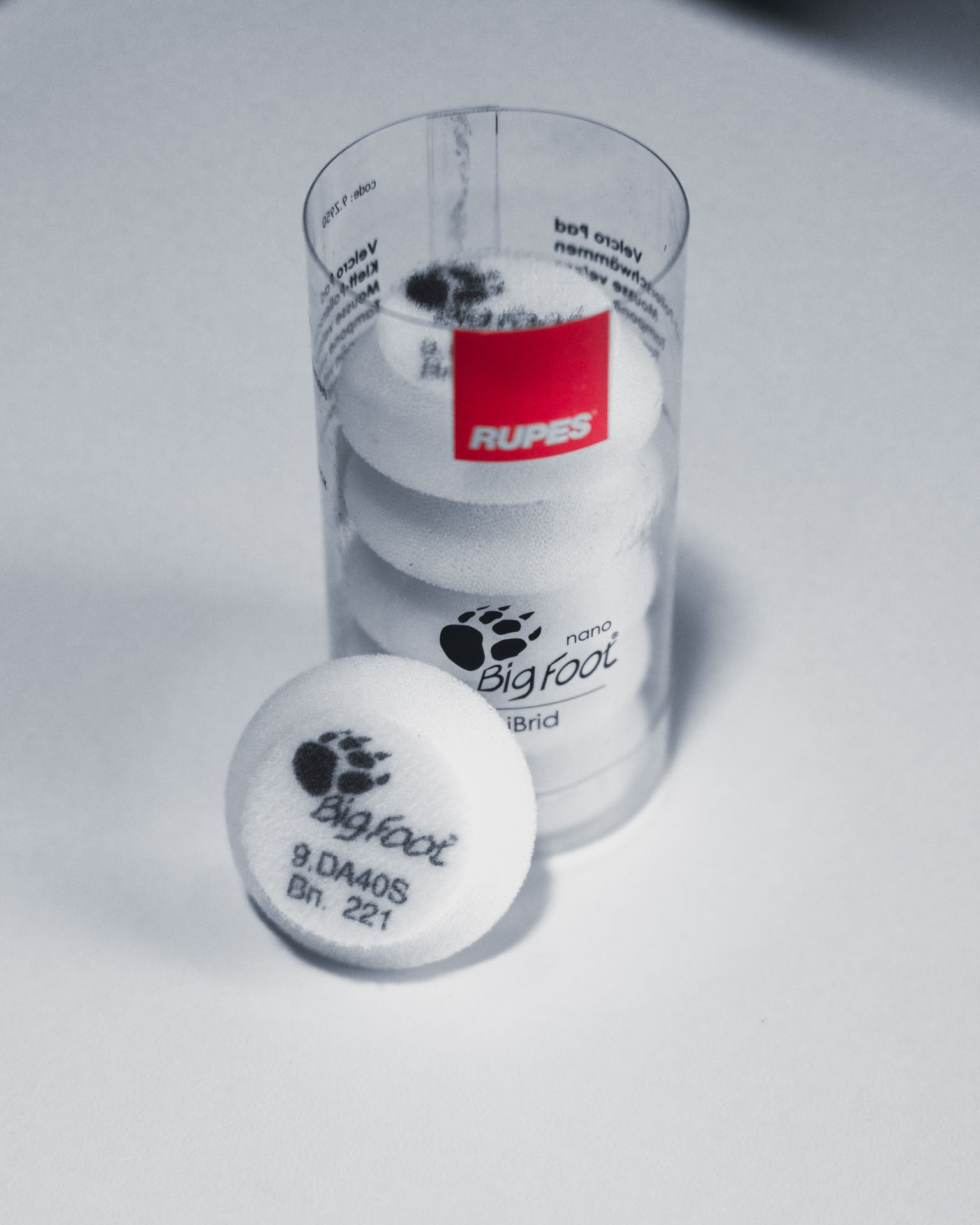 RUPES 1" Ultra Fine Foam Pad (White) DA40S (40MM) 6 Pack