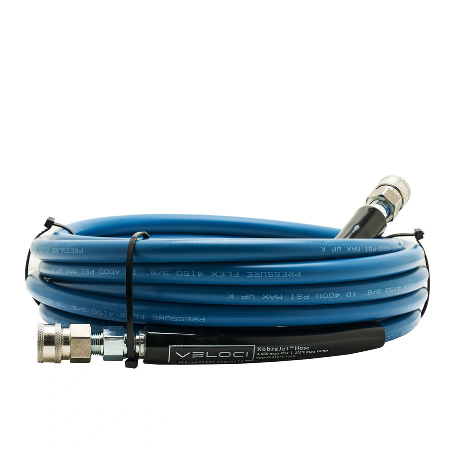 MTM/Veloci Performance KobraJet Smooth Blue 25' 4,000 PSI w/ SS Couplers