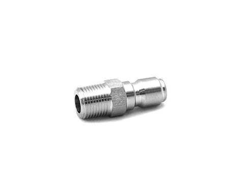 Hydrojet Plated Steel QC Plug 1/2" MPT