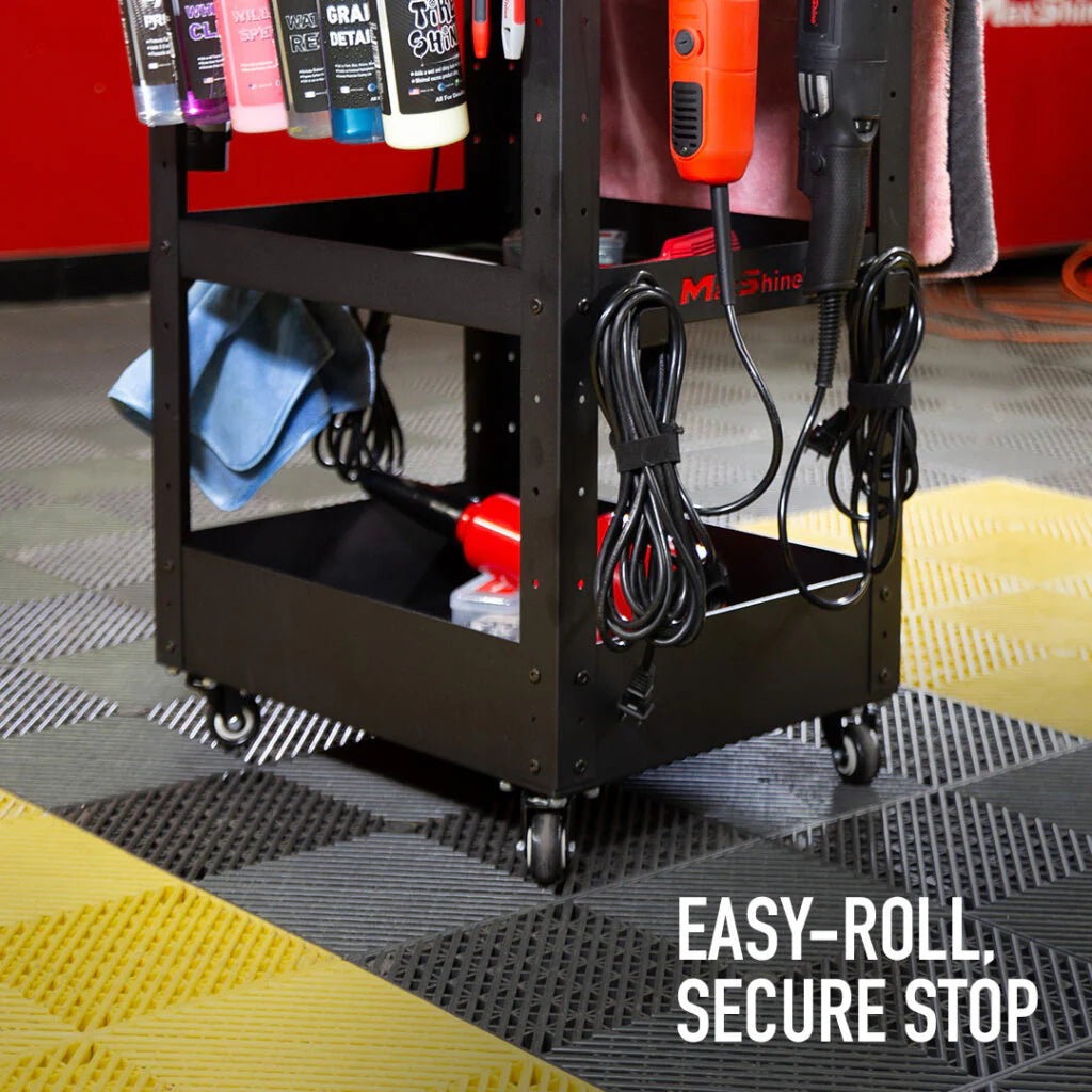 Maxshine Rolling Detailing Cart - Coated Steel