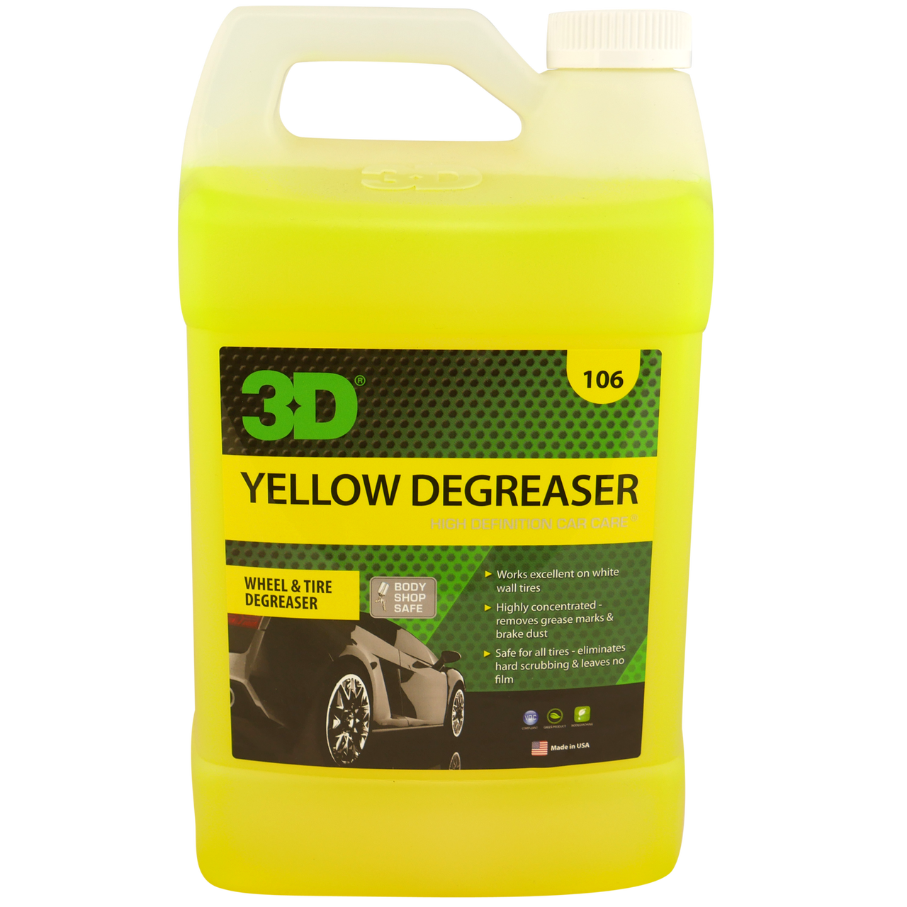 3D Yellow Degreaser - Tire & Trim Cleaner