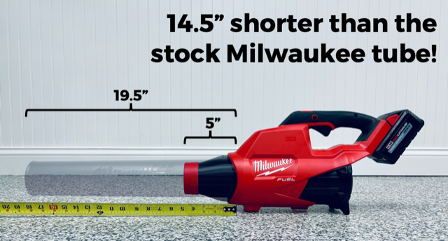 Stubby Nozzle Co. Drying Nozzle for Milwaukee Gen I & II Single Battery Leaf Blowers